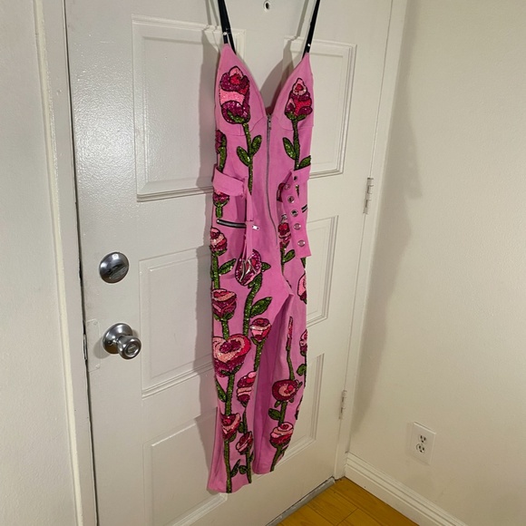 Discount Universe Pink Roses Bodysuit / Jumpsuit - Picture 4 of 10